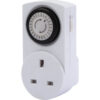 Draper 3 Piece 24 Hour Mechanical Plug Socket Timer Set