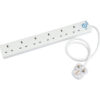 Draper 6 Socket Protected Extension Lead 240v 0.75m
