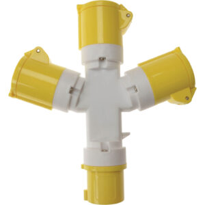 Faithfull 3 Way 110v Socket Splitter 110v