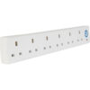 SMJ 6 Socket Surge Protected Extension Lead 240v