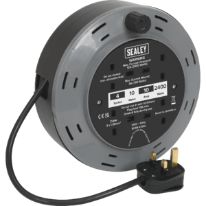 Sealey 2 Socket Cable Reel Cassette 240v 10m