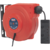 Sealey 2 Socket Wall Mount Cable Extension Reel 240v