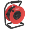 Sealey 4 Socket Heavy Duty Cable Reel 240v 50m