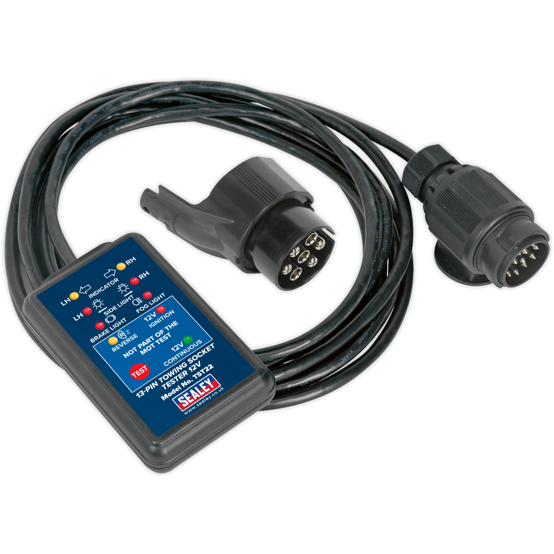 Sealey TST22 12v 13 Pin Towing Socket Tester