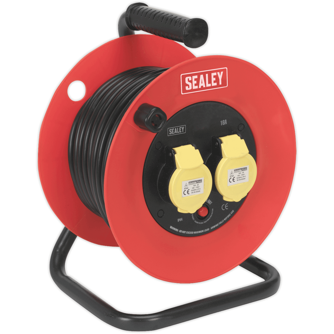Sealey Twin Socket Heavy Duty Extension Reel 110v