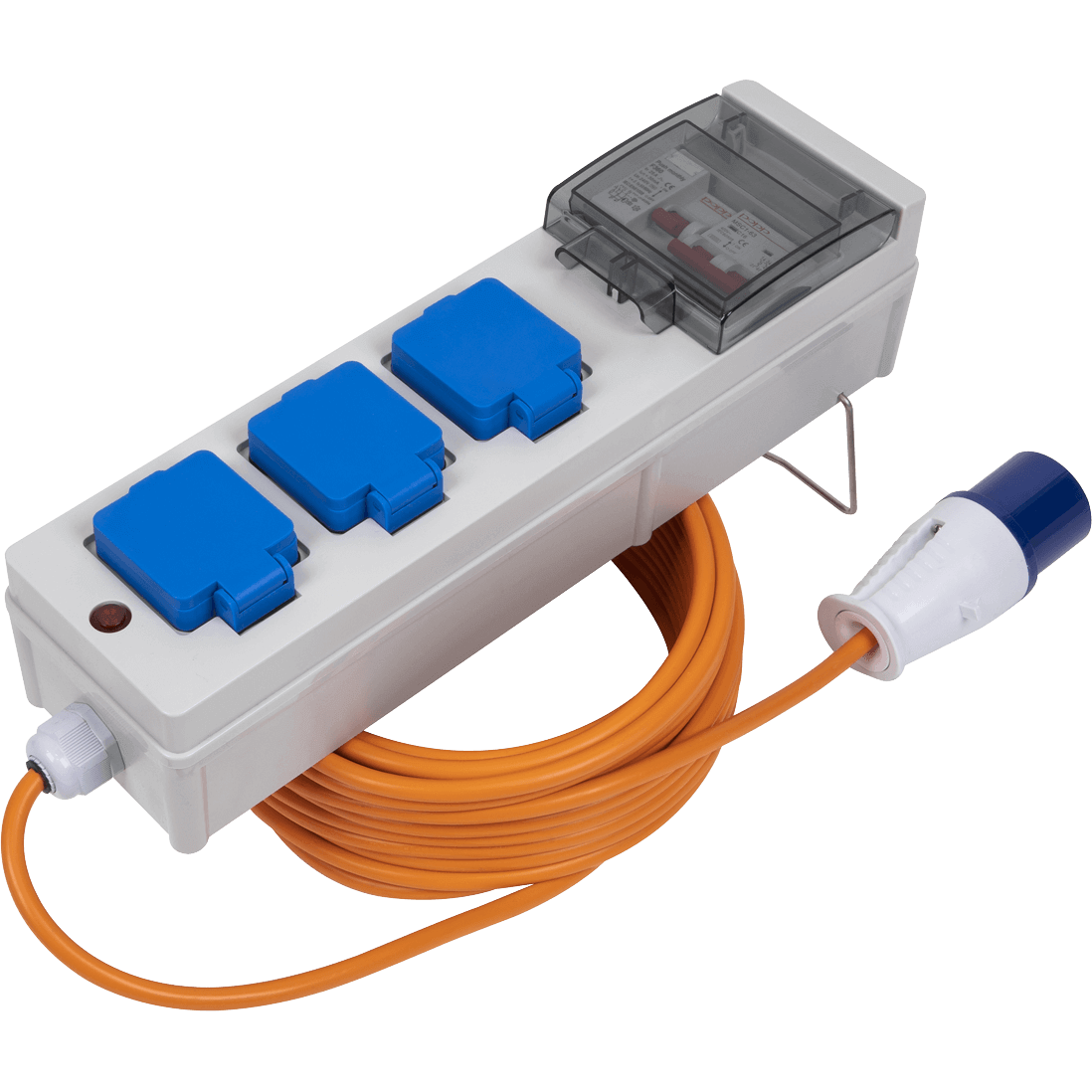 Sealey 3 Socket Caravan & Camping RCD Cable Extension 15m