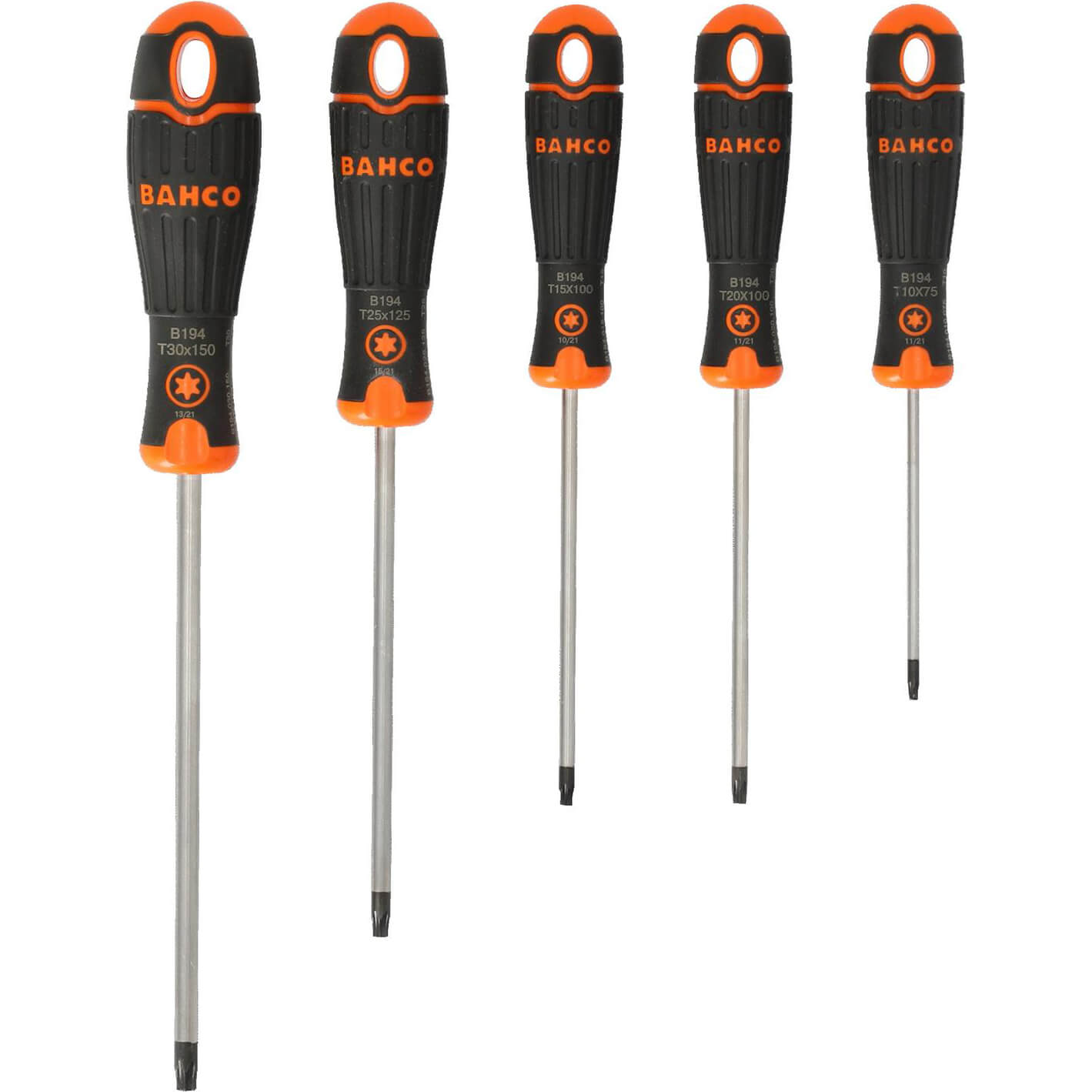 Bahco Bahcofit 5 Piece Torx Screwdriver Set