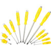 BlueSpot 12 Piece Hex Bolster Slotted and Pozi Screwdriver Set