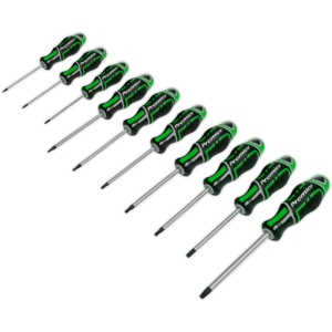 Sealey AK4324HV 10 Piece Grip Max Torx Hi Vis Screwdriver Set
