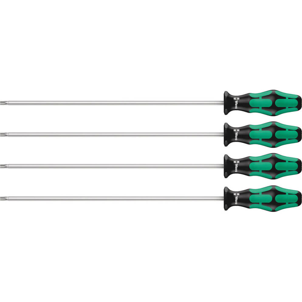 Wera 4 Piece Kraftform Plus 367/4 HF Torx Screwdriver Set