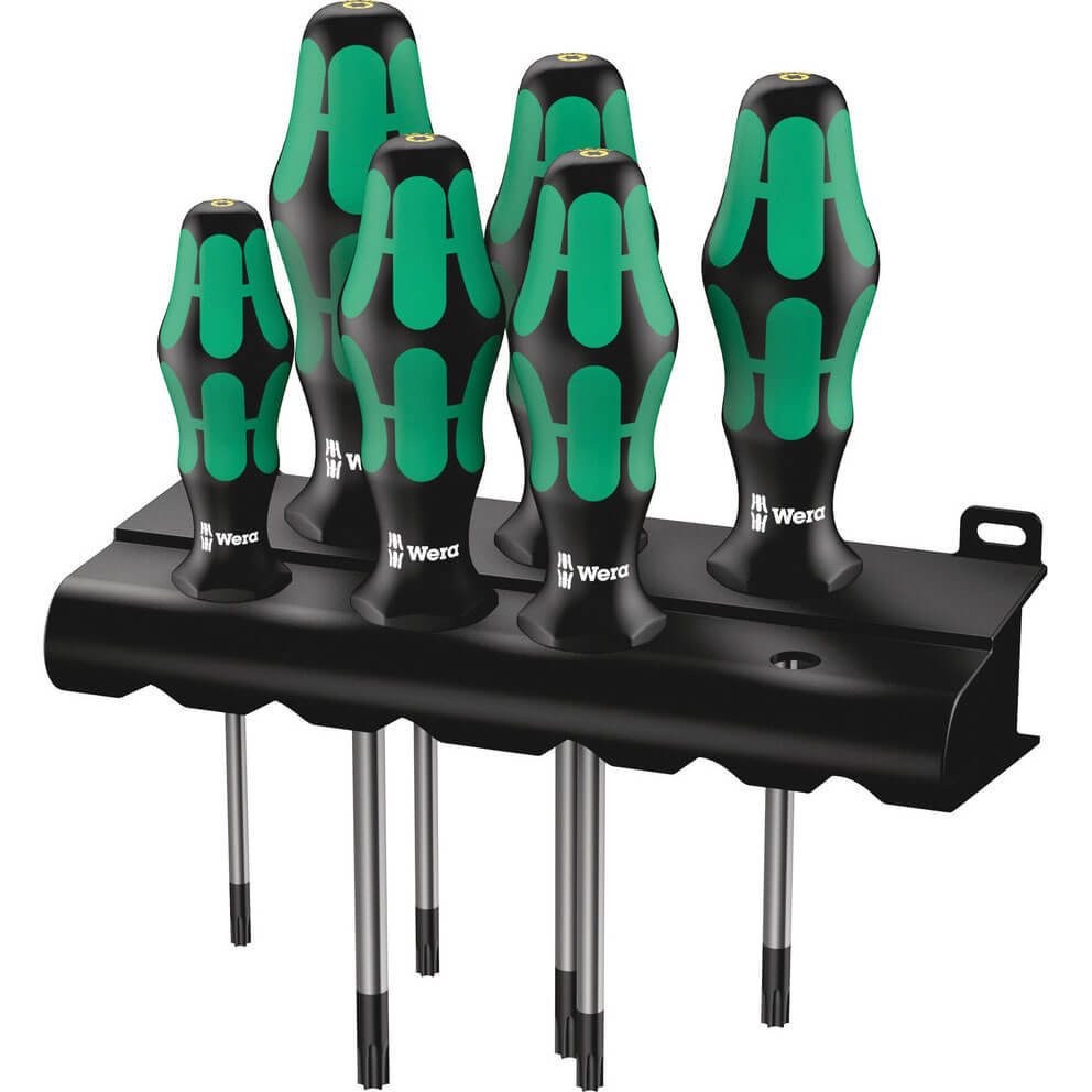 Wera 6 Piece Kraftform Plus 367/6 BO Torx Screwdriver Set