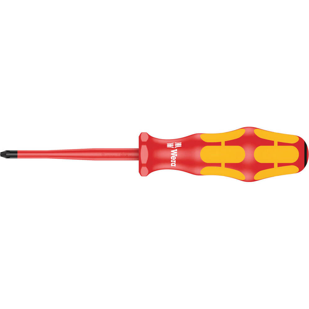 Wera Kraftform Plus 165IS VDE Insulated Slimline Pozi Screwdriver PZ1 80mm