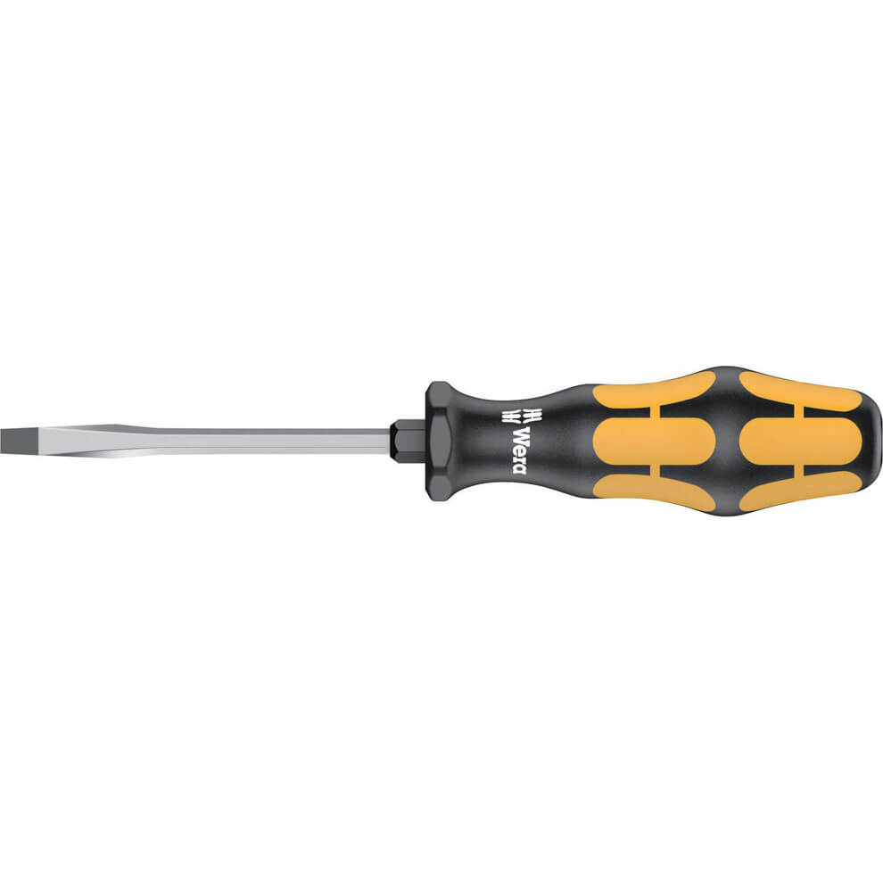 Wera Kraftform Plus Chisel Drive Flared Slotted Screwdriver 0.8mm 100mm
