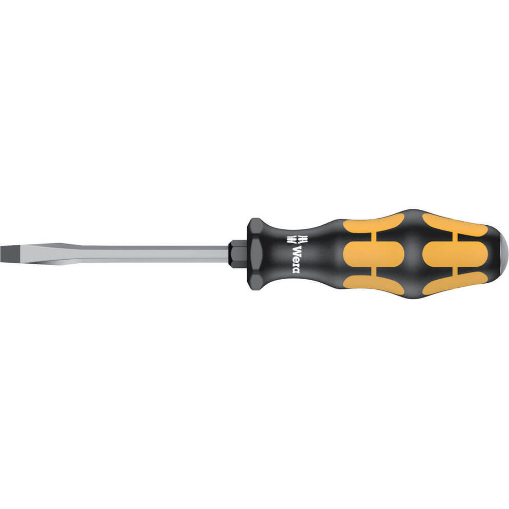 Wera Kraftform Plus Chisel Drive Flared Slotted Screwdriver 5.5mm 100mm