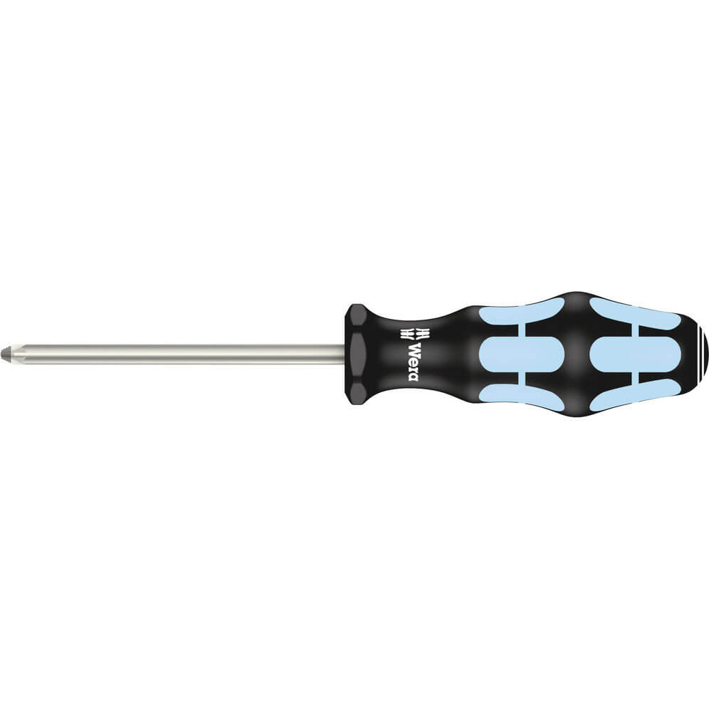 Wera Kraftform Stainless Steel Pozi Screwdriver PZ2 100mm