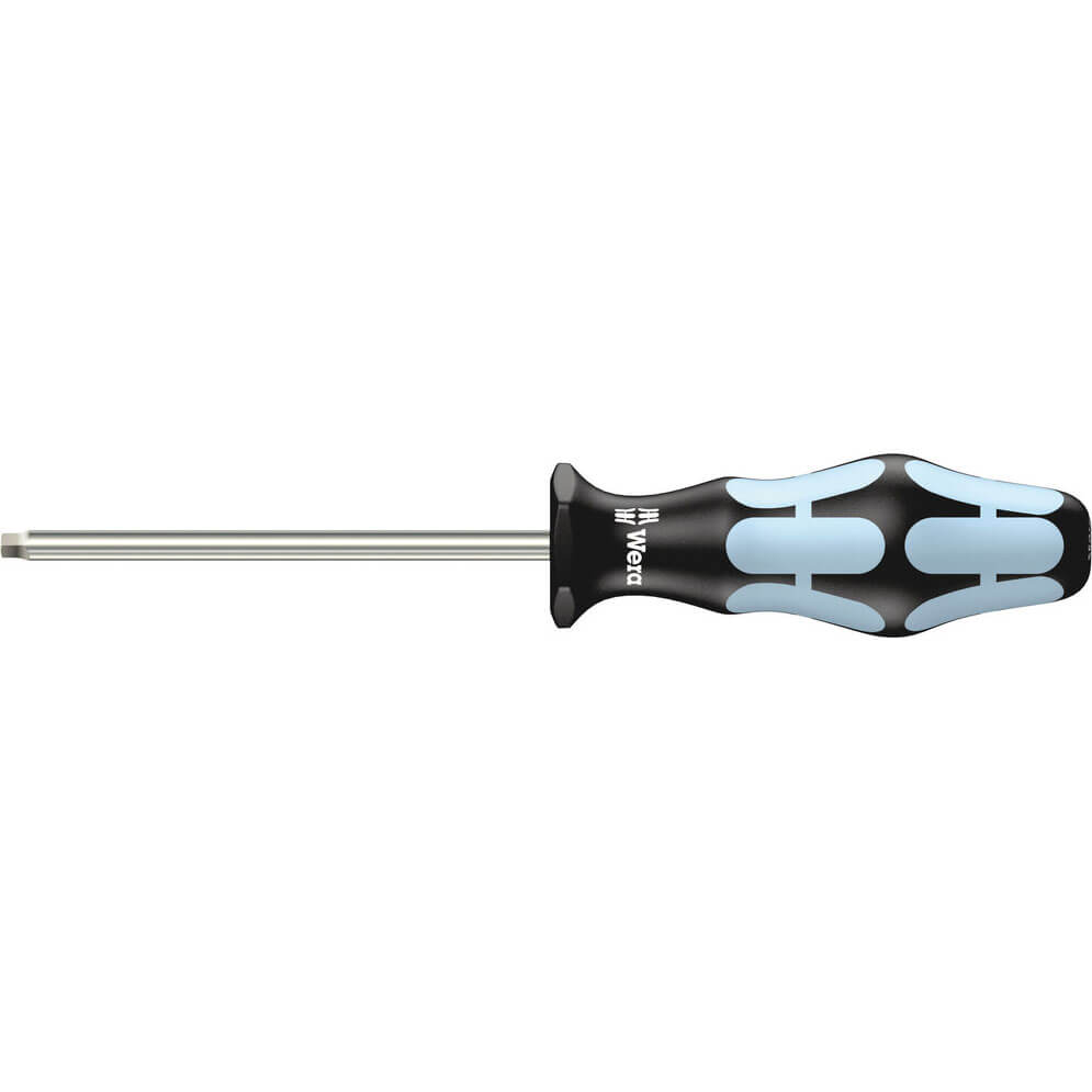 Wera Kraftform Stainless Steel Square Socket Screwdrivers Robertson Tip 1 80mm