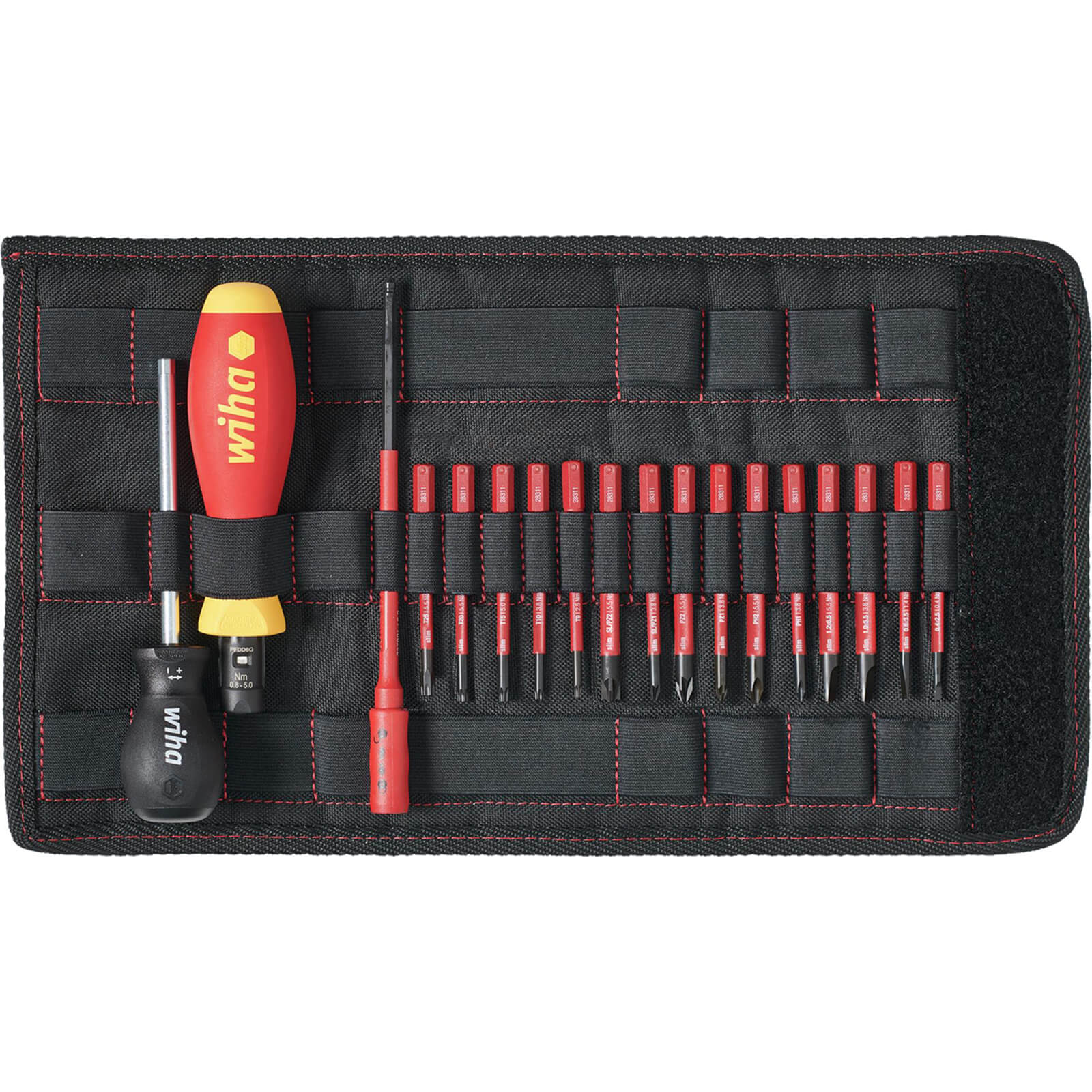Wiha 19 Piece VDE Insulated Torquevario-S Screwdriver Set 0.8Nm - 5Nm