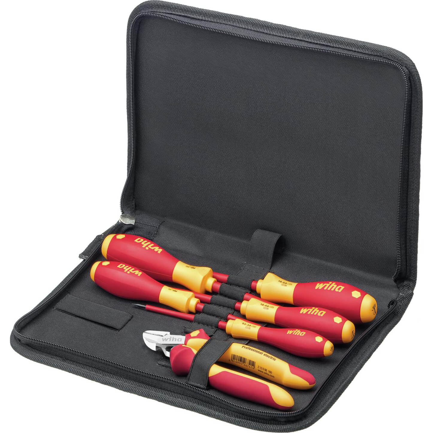 Wiha 6 piece VDE Insulated Screwdriver and Side Cutters Tool Kit