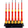 Wiha Picofinish 7 Piece Slotted and Phillips Precision VDE Screwdriver Set