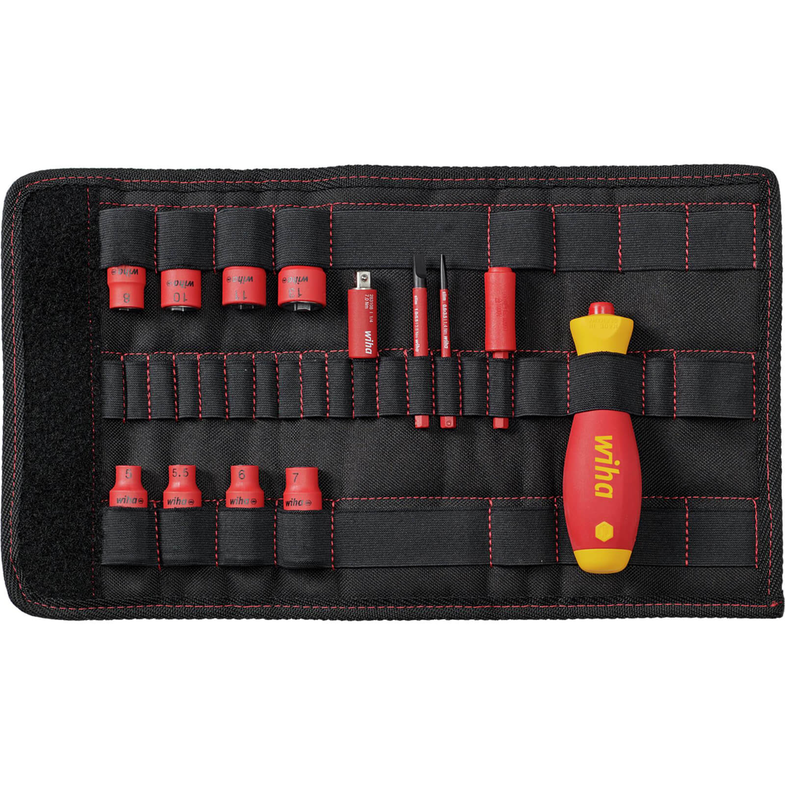 Wiha Slimvario 13 Piece VDE Insulated Screwdriver and Nut Driver Set