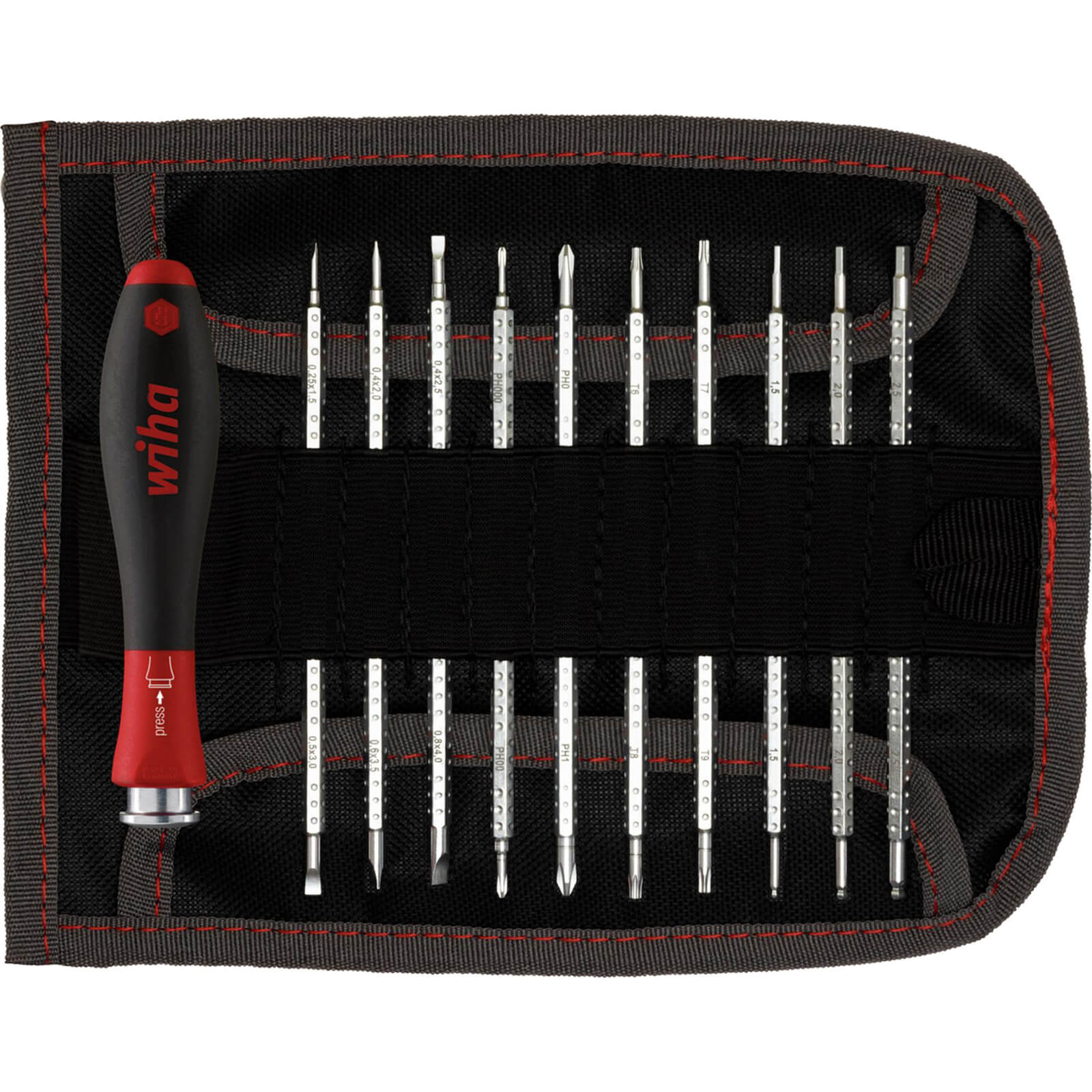 Wiha System 4 Softfinish 12 Piece Interchangeable Screwdriver Set