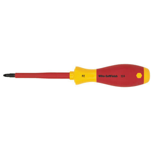 Wiha 324 Series VDE Insulated Pozi Screwdriver PZ3 150mm