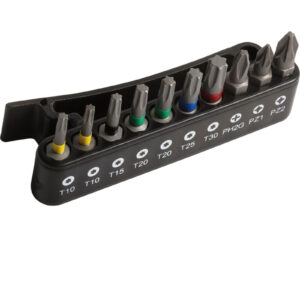 Bahco 10 Piece Torx, Phillips and Pozi Screwdriver Bit Set