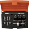 Bahco 18 Piece Stubby Ratchet Screwdriver and Bit Set 1/4"