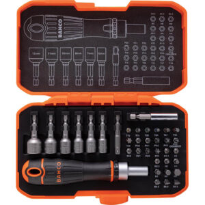 Bahco 59S36BCR 36 Piece Ratchet Screwdriver Handle and Bit Set