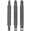 Bosch 3 Piece Double Ended Phillips and Slotted Screwdriver Bit Set
