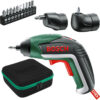 Bosch IXO V 3.6v Cordless Screwdriver and Offset Angle Adaptor