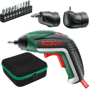 Bosch IXO V 3.6v Cordless Screwdriver and Offset Angle Adaptor