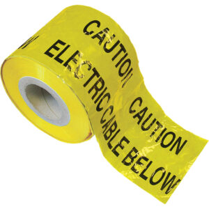 Faithfull Electric Cable Warning Tape Yellow 150mm 365m