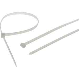 Faithfull Heavy Duty Cable Ties White Pack of 10 600mm 9mm