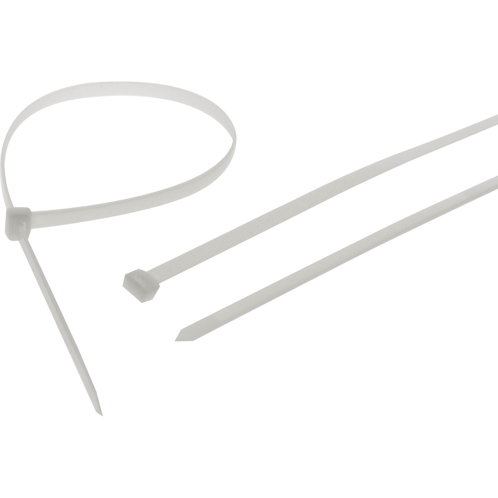 Faithfull Heavy Duty Cable Ties White Pack of 10 905mm 9mm