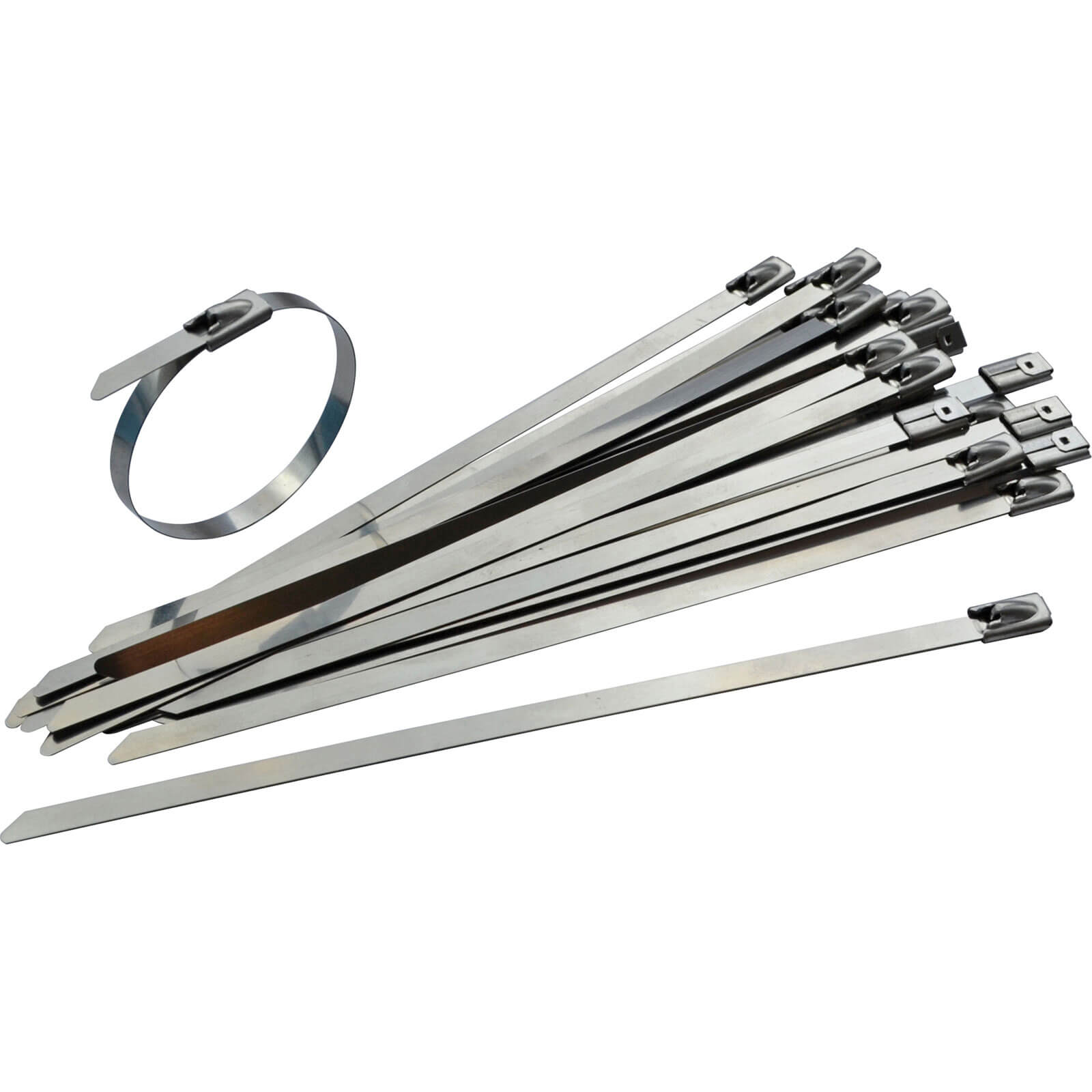 Faithfull Stainless Steel Cable Ties Pack Of 50 360mm 7.9mm