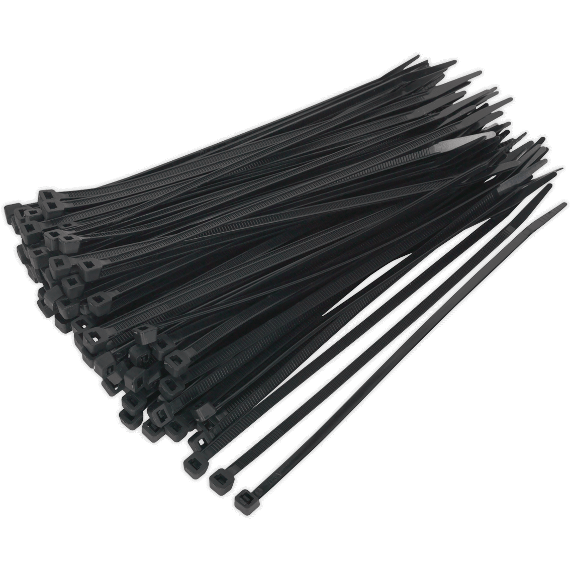 Sealey Black Cable Ties 200mm 4.8mm