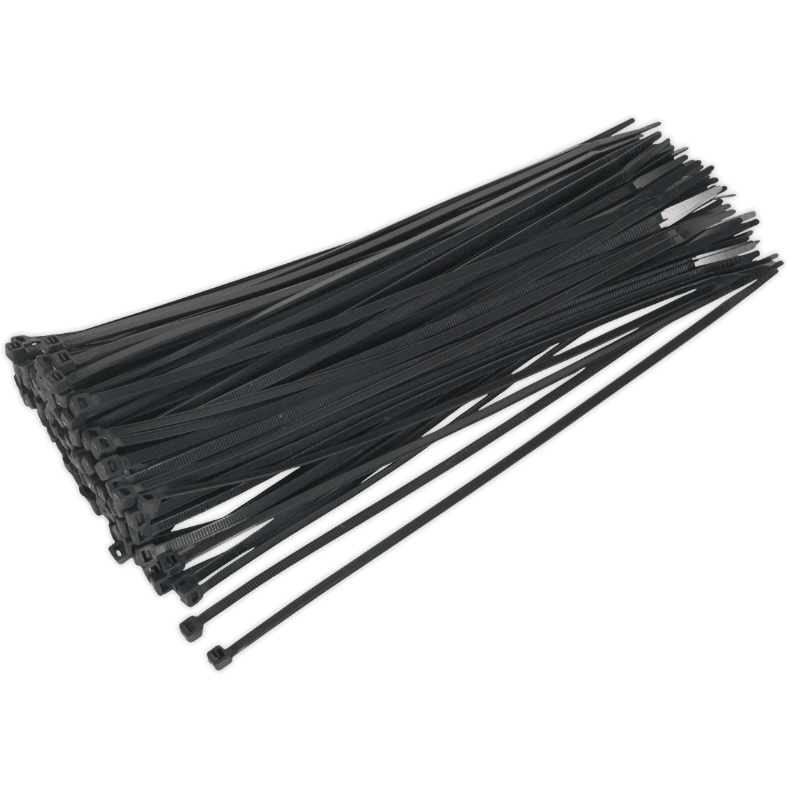 Sealey Black Cable Ties 300mm 4.8mm