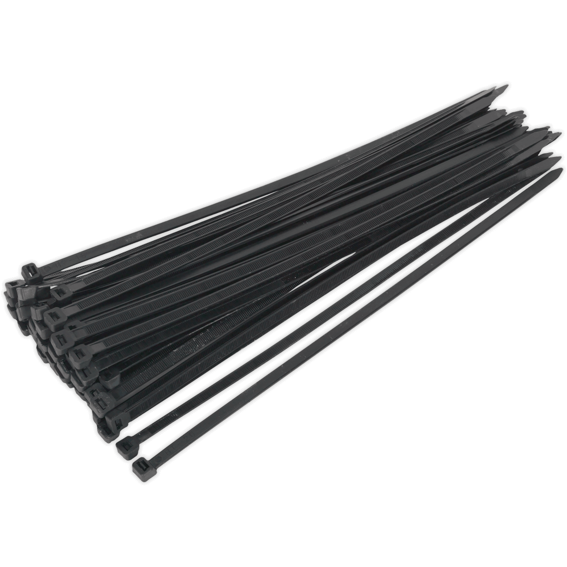 Sealey Black Cable Ties 350mm 7.6mm