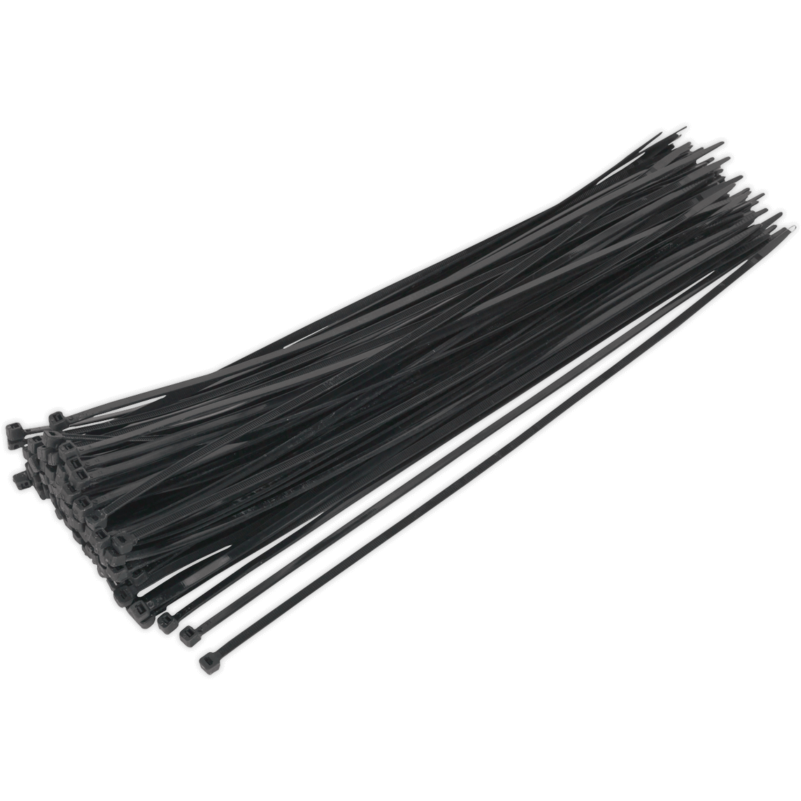 Sealey Black Cable Ties 380mm 4.8mm