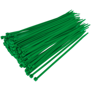 Sealey Cable Ties Green Pack of 100