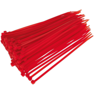 Sealey Cable Ties Red Pack of 100