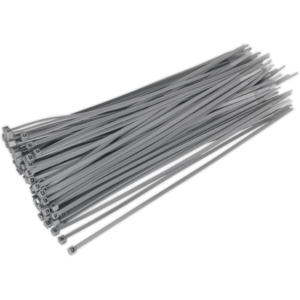 Sealey Cable Ties Silver Pack of 100 300mm 4.8mm