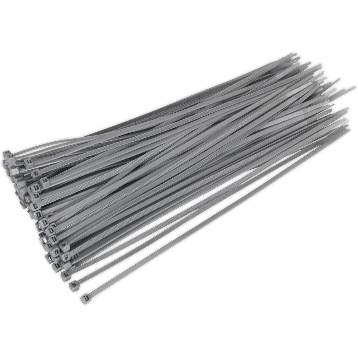 Sealey Cable Ties Silver Pack of 100 300mm 4.8mm