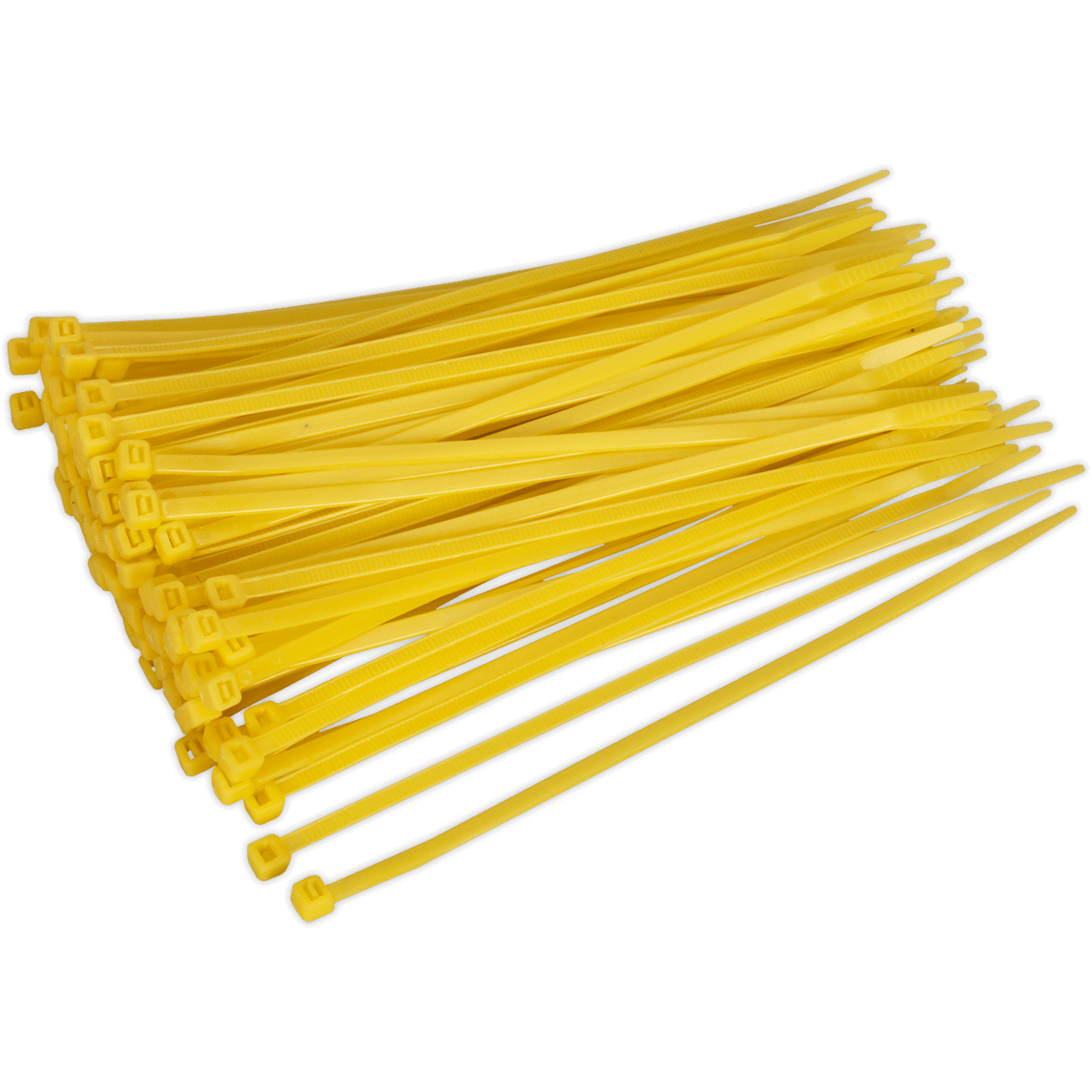 Sealey Cable Ties Yellow Pack of 100 200mm 4.8mm