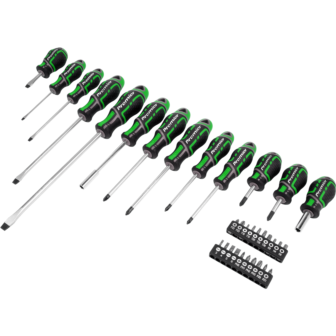Sealey Gripmax 33 Piece Hi Vis Screwdriver and Bit Set