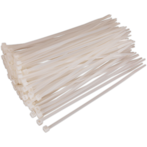 Sealey White Cable Ties 200mm 4.8mm