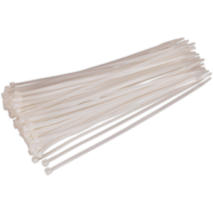Sealey White Cable Ties 300mm 4.8mm