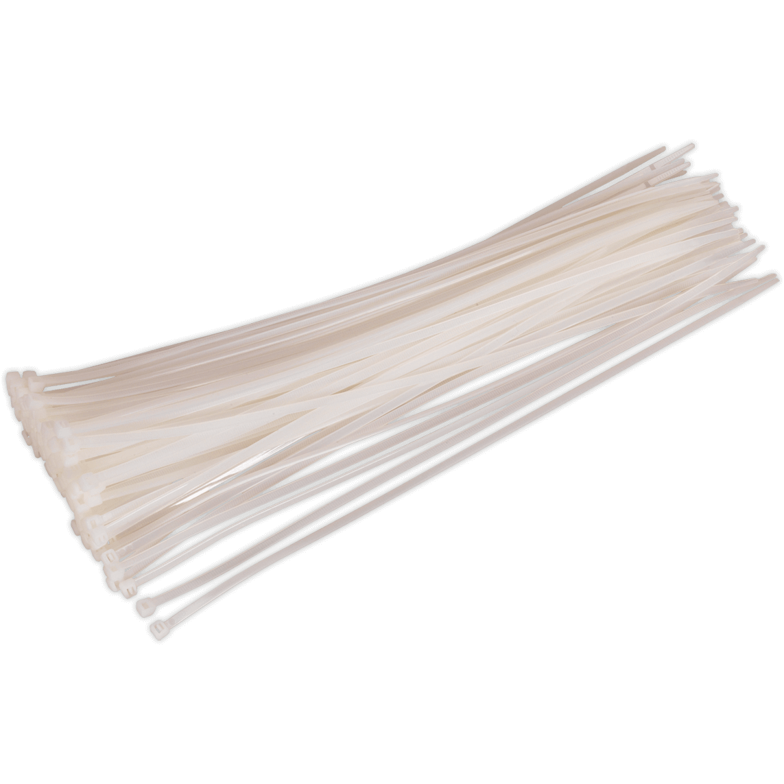 Sealey White Cable Ties 380mm 4.8mm