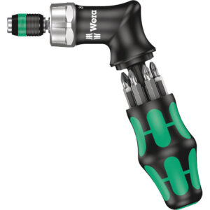 Wera 7 Piece Pistol High Torque Ratchet Screwdriver Bit and Holder Set
